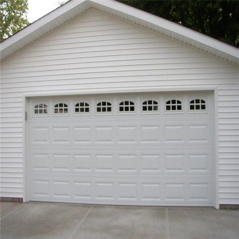 China WDMA Low price residential automatic glazed garage doors