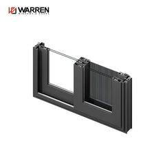 WDMA Sliding Window Blue Glass Sliding Glass Office Reception Windows Sliding Window Sash