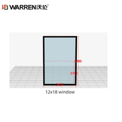 WDMA 14x21 Window Aluminium Casement Window Double Glazed Casement Windows