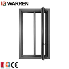 aluminium double casement outward glass window