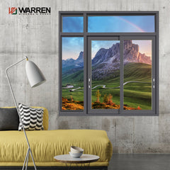 24x36 window double glazed aluminum sliding window price with mosquito net for sale