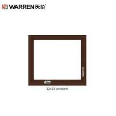 WDMA 35x47 Window Standard Double Glazed Windows Aluminum Top Hung Casement Windows