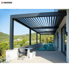 Warren motorized electric pergola glass aluminium outdoor