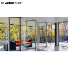 WDMA 96 Bifold Door Frameless Folding Glass Doors Compact 180 Folding Door System