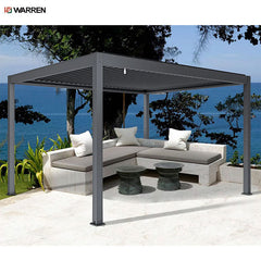 Warren luxury motorized patio aluminum roof pergola