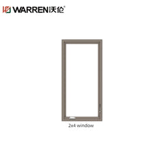 WDMA 2x6 Window Double Pane Insulated Windows Aluminium Frame Casement Window