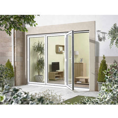 Accordion Partition Exterior Glass Sliding Folding Aluminum Storefront Stacking Door