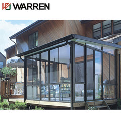 latest design prefab glass garden green house sunroom