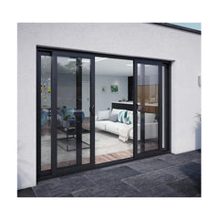 Custom 96x80 Glass Aluminum Sliding Door System Living Dressing Room Sliding Door