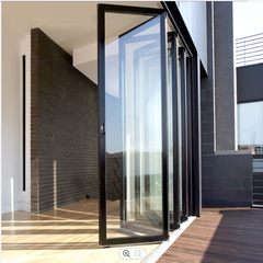 WDMA Aluminium Tempered Glass Bifolding Windows Horizontal Folding Local Window Aluminium Bifold Window