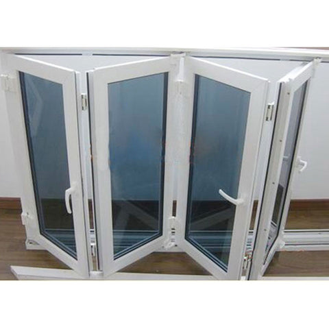 WDMA Hotian Brand Customized Contemporary Design Tempered Glass PVC Folding Windows For Villa