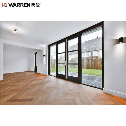 Warren 36x80 Exterior Door Right Hand Inswing Exterior Black Metal French Doors Aluminum Casement Door