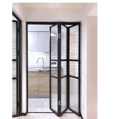 WDMA  steel window grill design bifold windows hung bi folding doors for hotel building