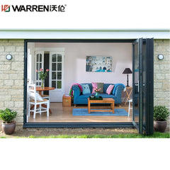 30x79 Bifold Aluminium Double Glazing Grey Tall Soundproof Door For Sale