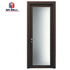 Latest Glass Wood Door Design Whole Glass Black Walnut Door Frame Custom Made Internal Swing Interior Doors on China WDMA