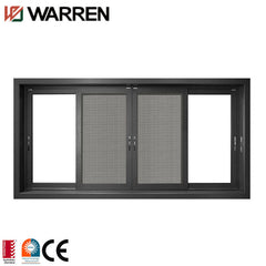 Glass frameless 2 panel aluminum sliding window