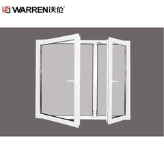 22x36 Push-out Casement Aluminium Tempered Glass White Interior Window With Screen