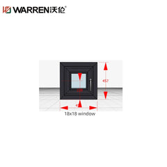 WDMA 18x23 Window Aluminium Casement Window Price Black Casement Windows Exterior