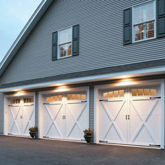 China WDMA Reliable quality sectional garage door steel bifold garage door for home