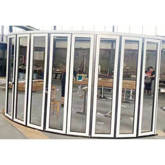 WDMA bi-folding Aluminum Interior Noiseless Fold Up Door