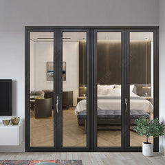 China WDMA soundproof aluminum glass folding/ bifold door price