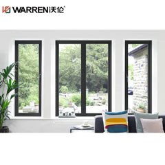 60x48 Picture Aluminium Full Glass Black Exterior Window Frame