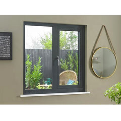 German Elegant Reflective Glass Aluminum Swing Louver Casement Window