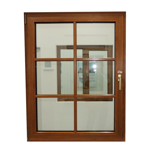 WDMA New Design Thermal Break Aluminum French Casement Window Swing Tempered Glass Window