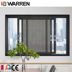 Small roomeye black hotel aluminum sliding window