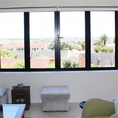 Household Multi Function Malaysia Aluminum Sliding Folding Balcony Schupard Triple Full View  Aluminium Glass Bi Folding Window