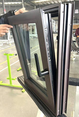 WDMA Tilt and Turn Windows Lowe Glass Aluminum Frame Windows