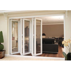 Aluminium Ykk Insulated Folding Door Mechanism Transparent External Door