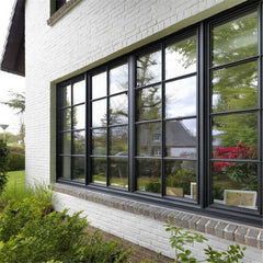 Chinese Top Brand Open Inside Small French Tempered Burglar Proof Casement Window