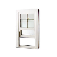 WDMA Upvc Frame Tempered Glass Pvc Double Hung Window Vertical Sliding Vinyl Window