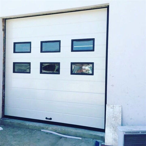 China WDMA Modern Rolling design glass panel automation garage doors