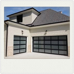 China WDMA Automatic electric sectional aluminum alloy frosted glass garage door