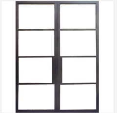 WDMA Factory Price Exterior French Door Glass Door Wholesale Security French Steel Door