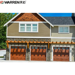 Warren 18x17 Black Garage Door With Side Windows Small Glass Garage Door Automatic Garage Door