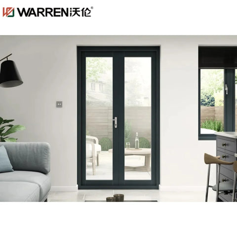 Warren 96 Interior Doors French Black Pantry Door Black French Doors Interior Patio Glass Exterior