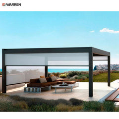 Warren motorized electric pergola glass aluminium outdoor