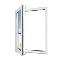 WDMA Vinyl Casement Window Customized UPVC Swing Glass Window