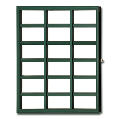 WDMA High Quality Aluminum Frames Fixed Tempered Glass Windows with Grill Design