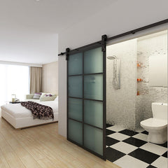 WDMA Huge Aluminum Frameless Sliding French Casement Glass Door