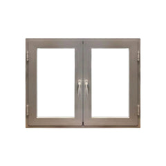 WDMA Latest Design Inside Open Aluminum Clad Wood 3 Glass Solid Wooden Tilt And Turn Casement Windows