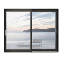 WDMA custom sound proof aluminium narrow frame profile thermal break double tempered glass entry sliding door