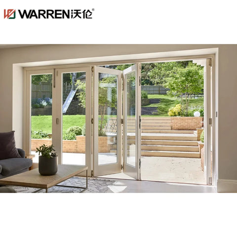 Warren 30x80 Bifold Aluminium Triple Glazing Grey 5 Panel Origin Door External