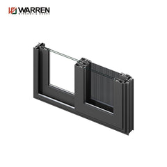 36x96 sliding window patio glass aluminium thermal break sliding home use