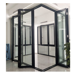 WDMA 3 panel sliding door Thermal Break Aluminum Bi-folding door