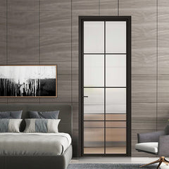 WDMA French Style Interior Door Sliding Glass Residential Steel Door Manufacturer