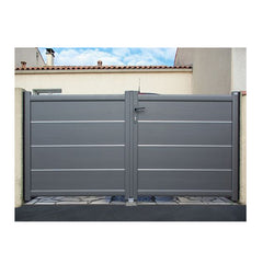 Modern Design Motorized Automatic Aluminum Driveway Gate Louver Fence Gate For Home And Garden